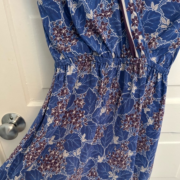 Kimchi Blue Urban Outfitters XS 100% Silk summer dress Japanese flower print - Picture 10 of 12